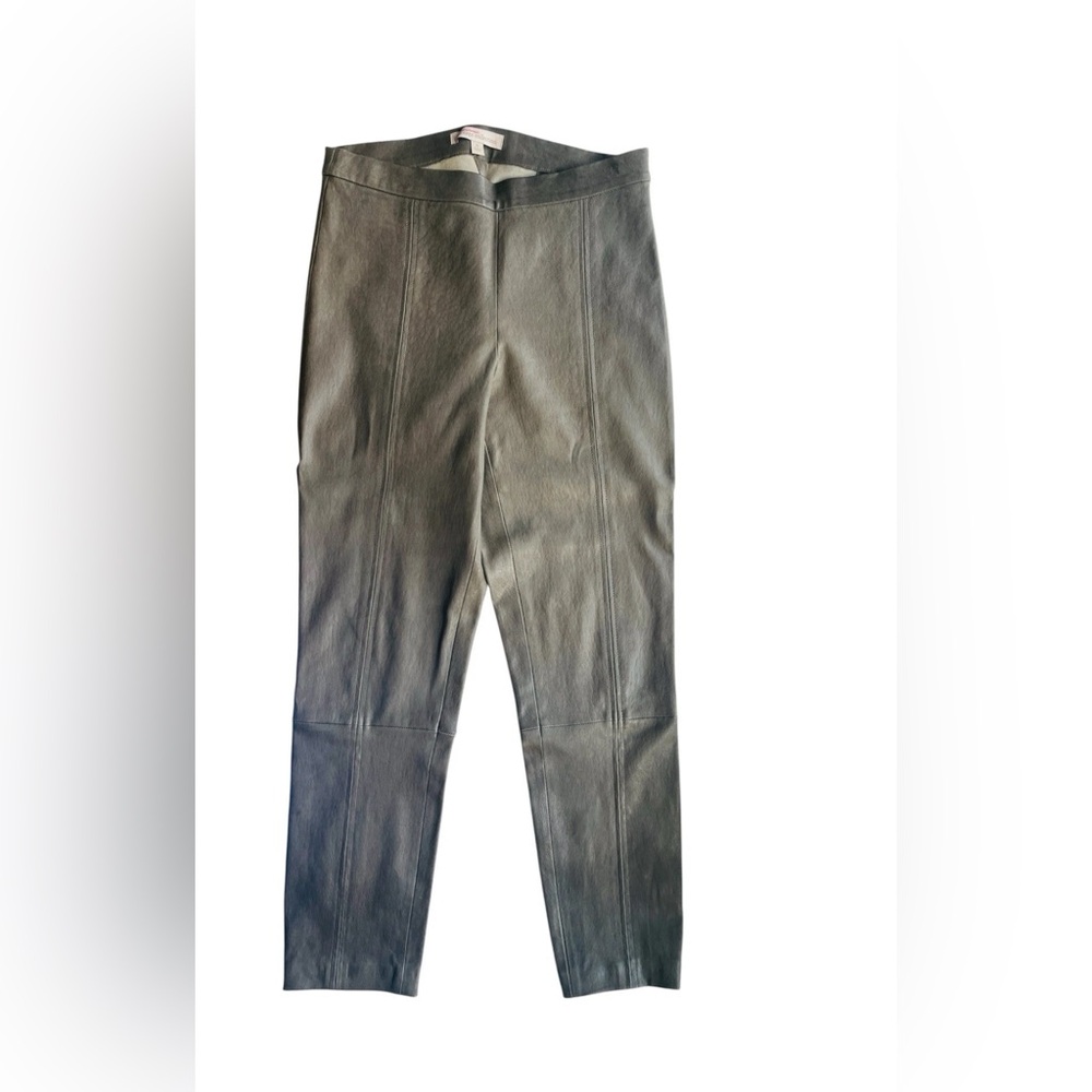 Banana Republic Heritage Gray Genuine Leather Ankle Leggings-Stretch